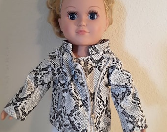 18 inch Girl Doll Motorcycle Jacket #358