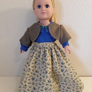 18 Inch Mädchen Puppe 19th Century Pionier Outfit #441
