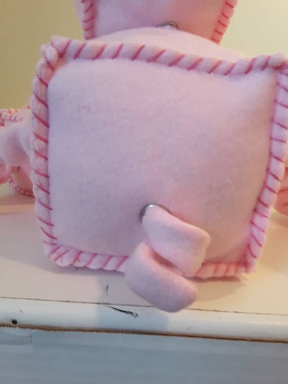 ピンクの四角いブタのぬいぐるみ - Etsy 日本