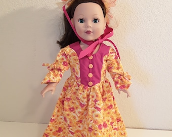 18 Inch Girl Doll Civil War Dress #379