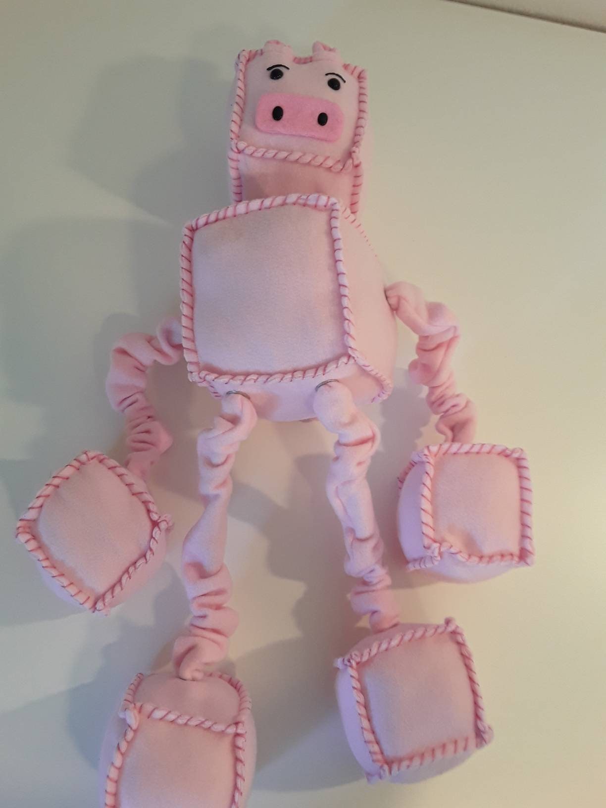 ピンクの四角いブタのぬいぐるみ - Etsy 日本