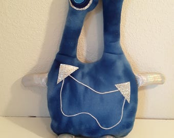 Peluche de monstruo espacial azul