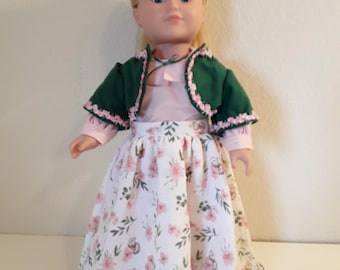 18 Inch Girl Doll 19th Century Pioneer Historical  Outfit #443