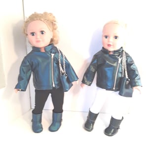 18 inch Girl Doll Motorcycle Jacket #299
