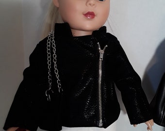 18 inch Girl Doll Motorcycle Jacket #305