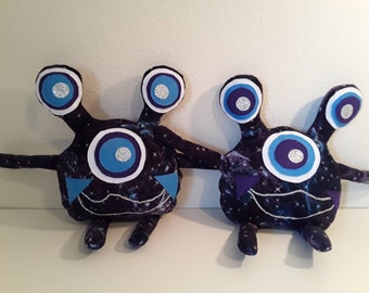 Space Alien Plush Pillow