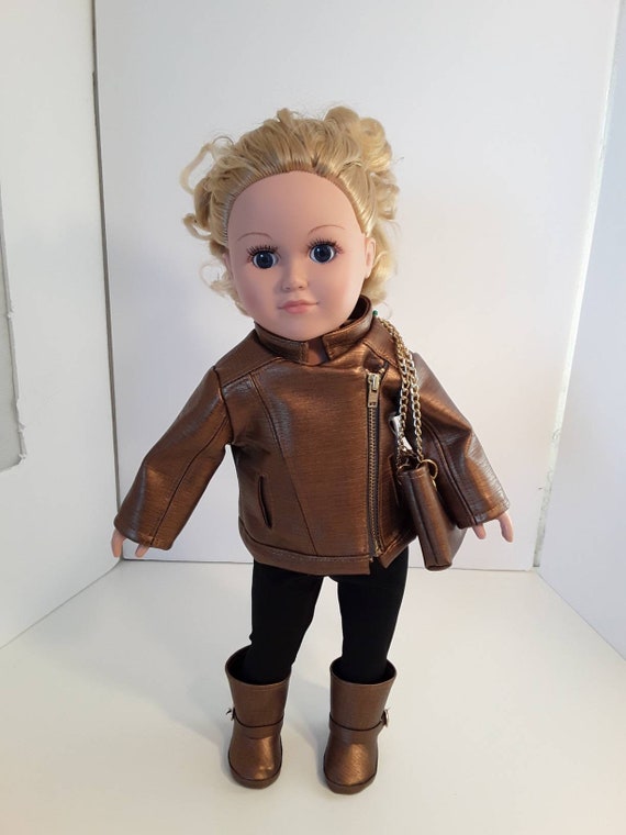 18 inch Girl Doll Motorcycle Jacket #298
