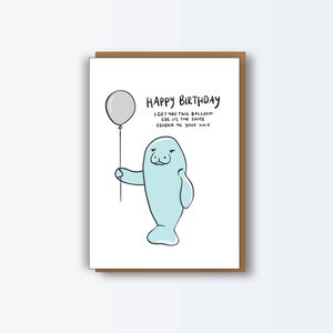 Grey Balloon Bday