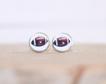 Football Stud Earrings