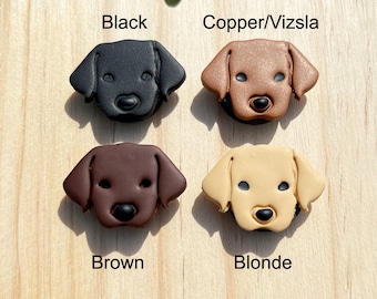 Clay Retriever Dog Magnets, Yellow Lab, Golden Retriever, Vizsla, Black Lab, Chocolate Lab gifts