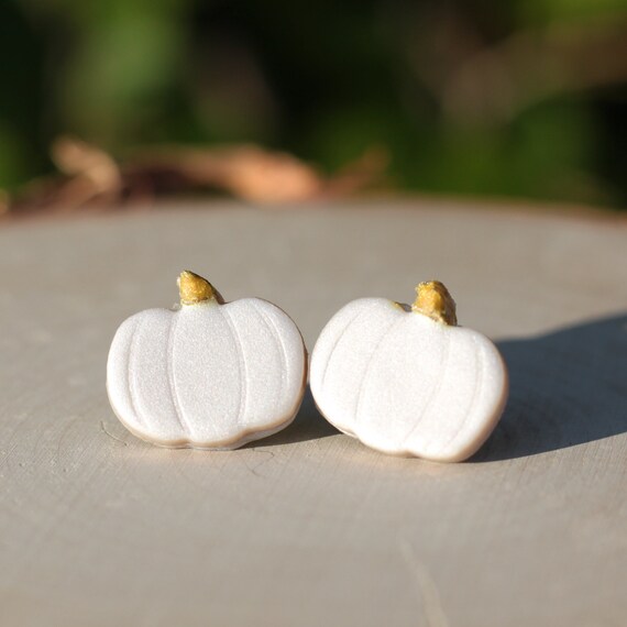 White Pumpkin Earrings White Pumpkin Earrings