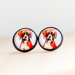 Boxer Dog Stud Earrings, Dog Mom Gift, Boxer Dog Gift for her