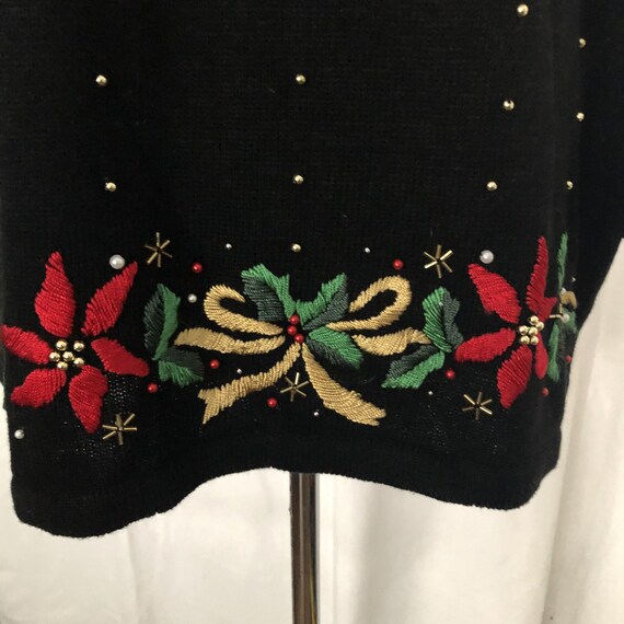 Beautiful Victoria Jones Embroidered Ugly Christm… - image 4