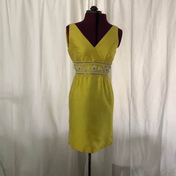 Vintage 50s Yellow Beaded Rhinestone Bombshell Wig