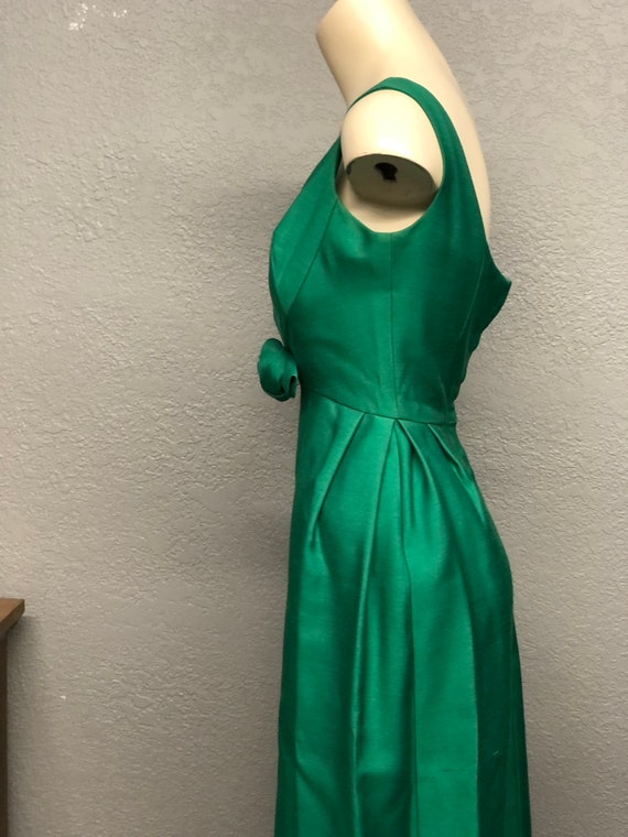 Vintage 50s Pretty Green Bombshell Starlet Gown, Cott… - Gem