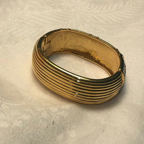 Swarovski Crystal Bracelet Gold Ribbon