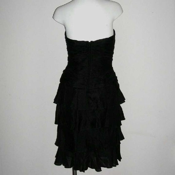 Vintage A.J. Bari Ruched Ruffled Bustier Cocktail… - image 3