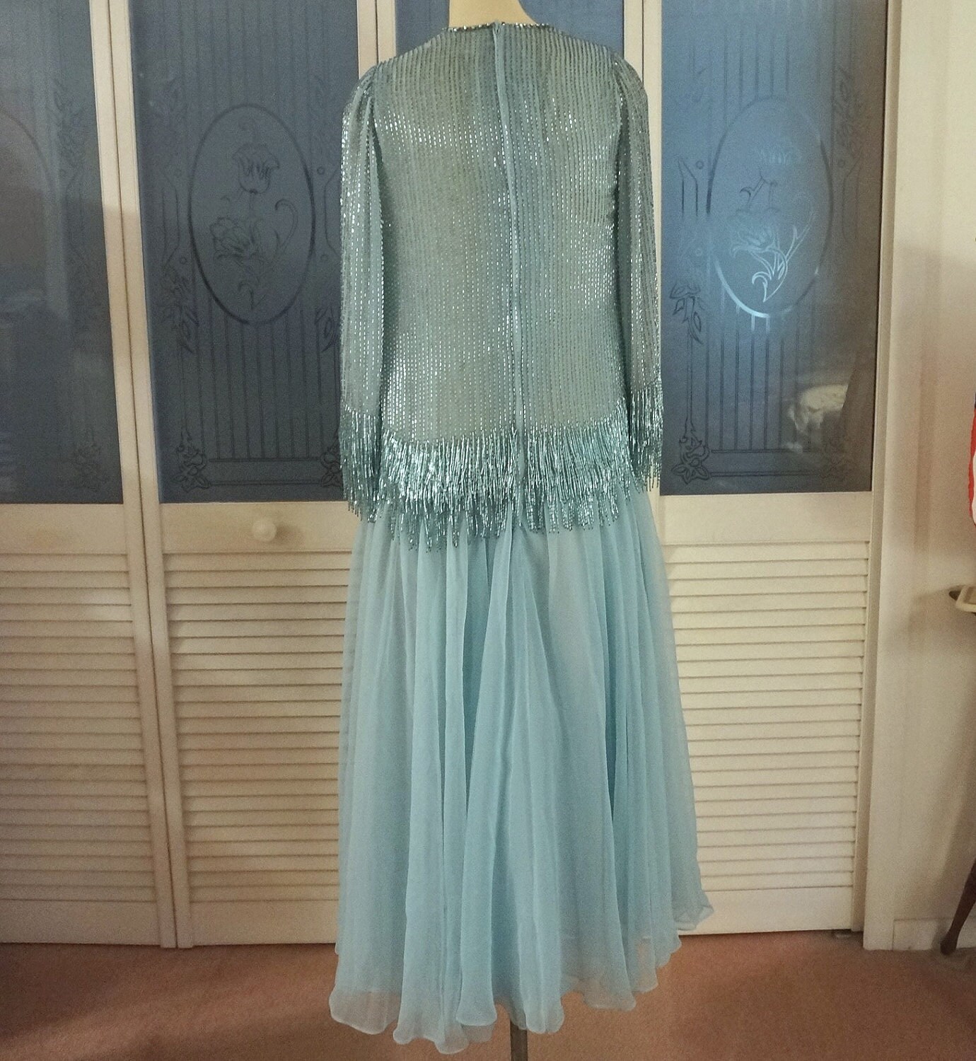 Vintage Victoria Royal Sequin Beaded 