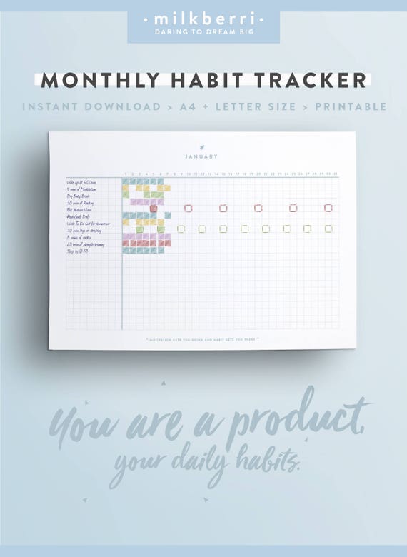 Monthly Tracking Chart