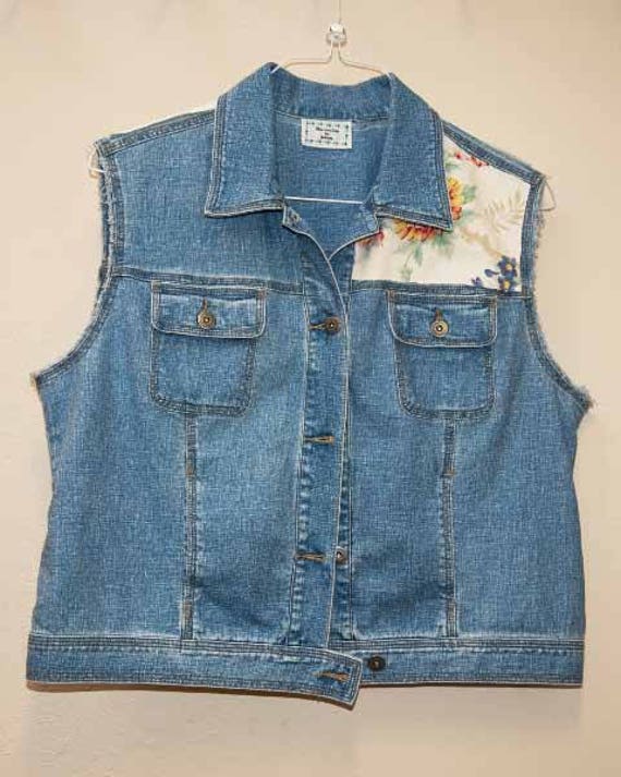 lightweight denim vest