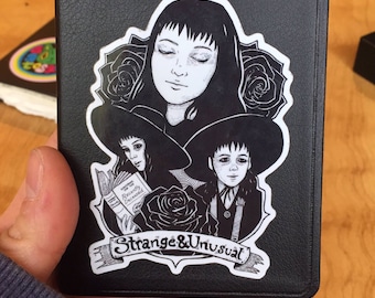 ART STICKERs, Adesivi in vinile, Adesivi per laptop, Adesivi impermeabili, Arte Beetlejuice, Lydia Deetz Art
