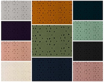 Tissu en jersey de coton brodé "Magdalena" de différentes couleurs à partir de 0,5 m (16,00/mètre)