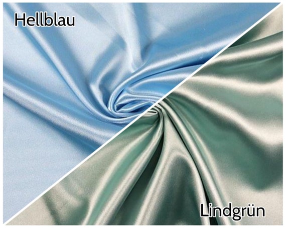 Satin Lining Fabric, Elastic, Plain Silky, Shiny, Sold by the