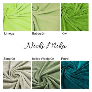Nicki Stoff Uni in verschiedenen Farben Nicky Velour ab 0,5m 16,00/m Bild 8