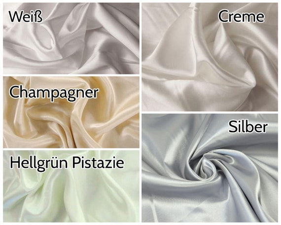 TELA MANILA PREMIUM Soft Light Satin Silk Glossy Cloth Fabric Per Yard