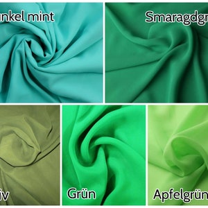 Chiffon Stoffe uni als Meterware, weich fallend, transparent, durchscheinend in 40 verschiedenen Farben 5,29/m zdjęcie 6