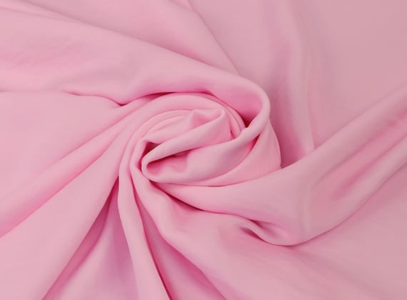 Chiffon Fabric Satin Crepe Air Flow Silka in Pink 7 49 meter Etsy Ireland