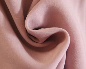 Tissu viscose Javanaise en vieux rose de 0,5 m (9,50/mètre)