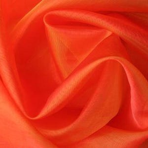 Organzatyg, enfärgat orange, säljs metervara (2,29/meter)