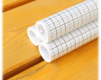 Pattern Paper Tissue Paper White Grid Roll 0.8 m x 15 m (5.30/roll)