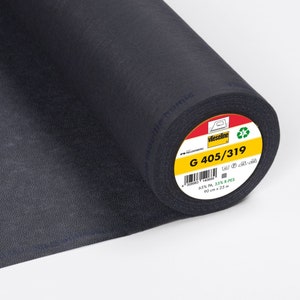 Vlieseline Freudenberg iron-on interlining G405 Graphite from 0.5 m (8.00/meter)