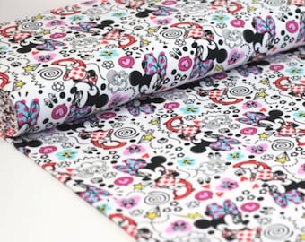 Coton Jersey Tissu Disney Mickey Mouse Emotions Tissu sous licence de 0,5 m (20,00/mètre)