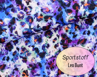 Tissu de sport Sportswear Franzi coloré Leo à partir de 0,5 m (18,00/mètre)