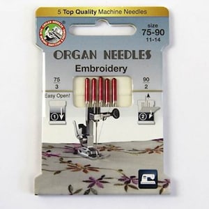 Organ Embroidery 75-90 sewing machine needles flat shank