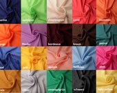 Chiffon fabrics plain by the meter, soft fall, in many different colors
