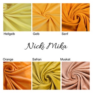 Nicki Stoff Uni in verschiedenen Farben Nicky Velour ab 0,5m 16,00/m Bild 3