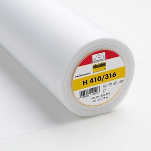 Vlieseline Freudenberg iron-on interfacing H410 White from 0.5 m (9.60/meter)