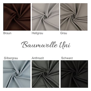 Baumwolle Stoffe Uni in 41 verschiedenen Farben ab 0,5m 7,50/m Bild 8