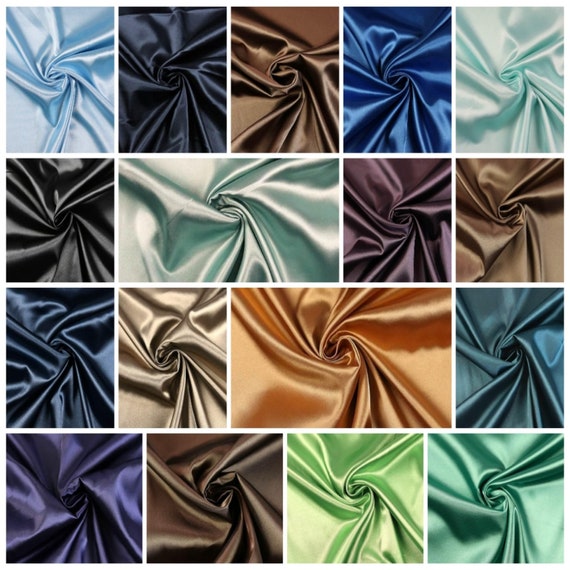 Elastic Satin Color Fabric Swatch Elastic Satin Color Fabric Swatch