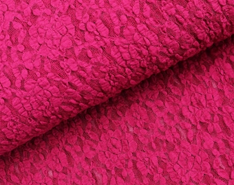 Lace elastic Kinda in FUCHSIA from 0.5 m (19.50/meter)