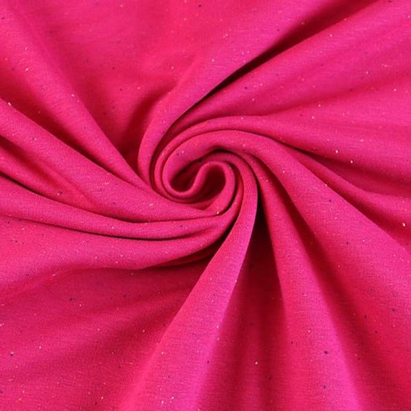Sweat Stoff Cosy Colour bunt gesprenkelt in Pink ab 0,5m (20,00/m)