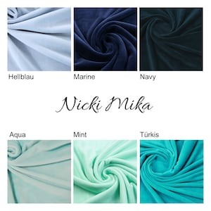 Nicki Stoff Uni in verschiedenen Farben Nicky Velour ab 0,5m 16,00/m Bild 7