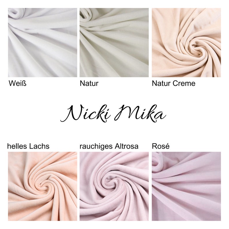 Nicki Stoff Uni in verschiedenen Farben Nicky Velour ab 0,5m 16,00/m Bild 2