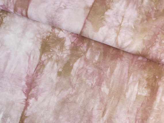 Sommersweat French Terry Stoff Batik Java Tie & Dye Brushed in Altrosa ab 0,5m (19,50/m)