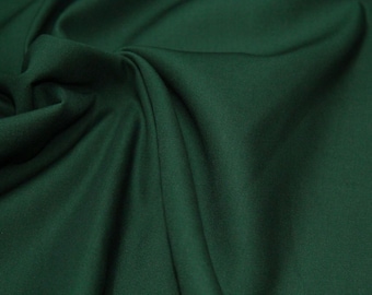 Fine gabardine clothing fabric Clothing fabric in dark green from 0.5 m (9.50/meter)