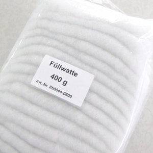 Weiße Polyesterwatte als Meterware - sehr dick - Polsterung